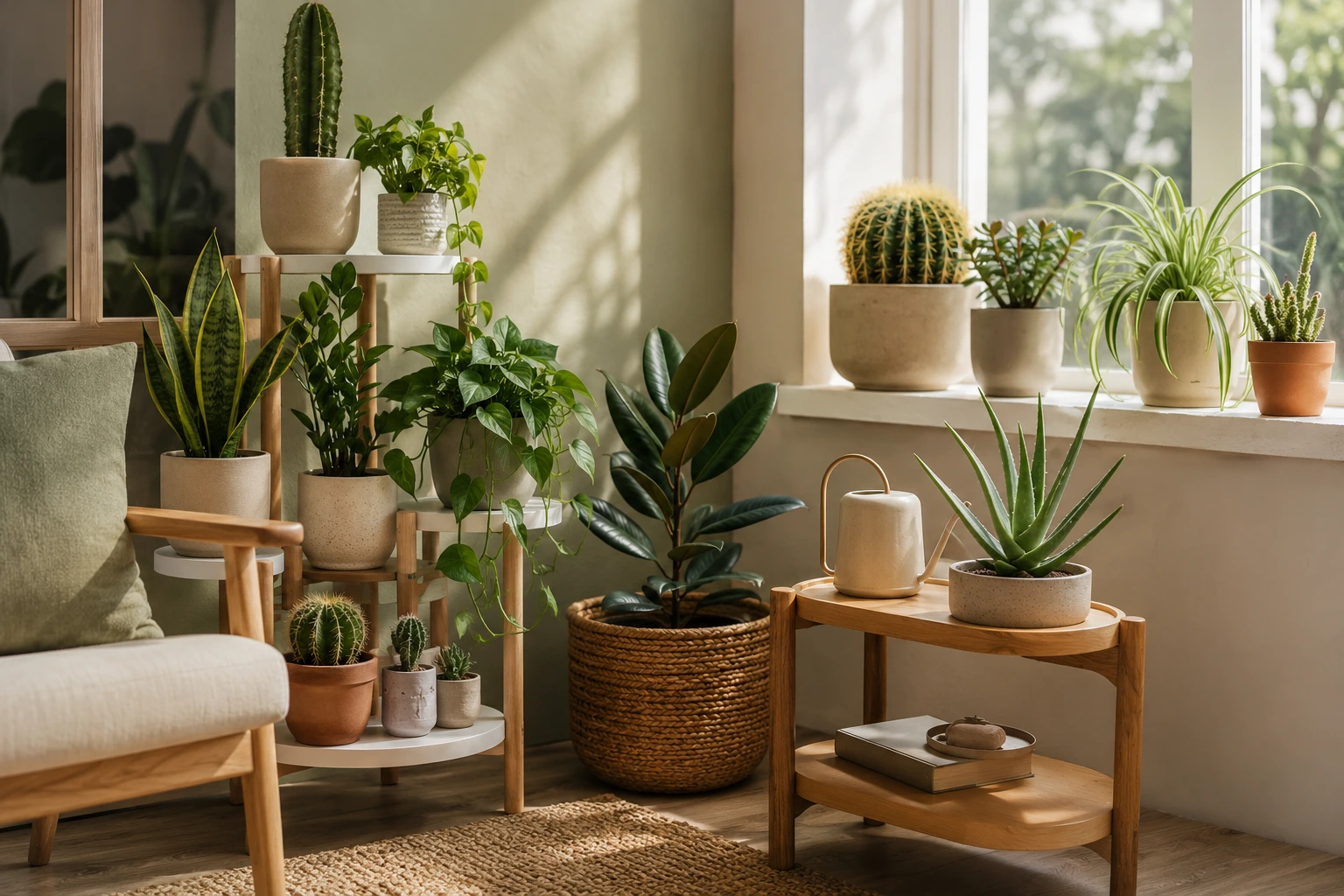 How to Combine Cactus and Houseplants in Home Decor