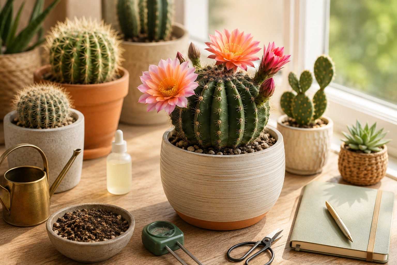 How to Make a Cactus Bloom Indoors: Complete Beginner Guide