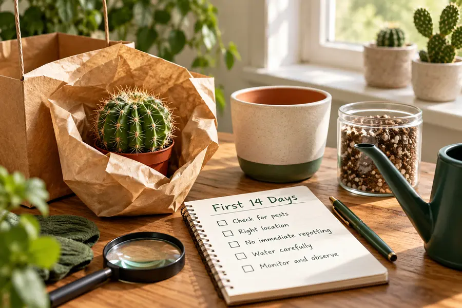 What to Do After Buying a New Cactus: First 14 Days Care Guide