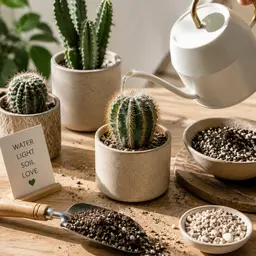 Cactus Watering & Soil